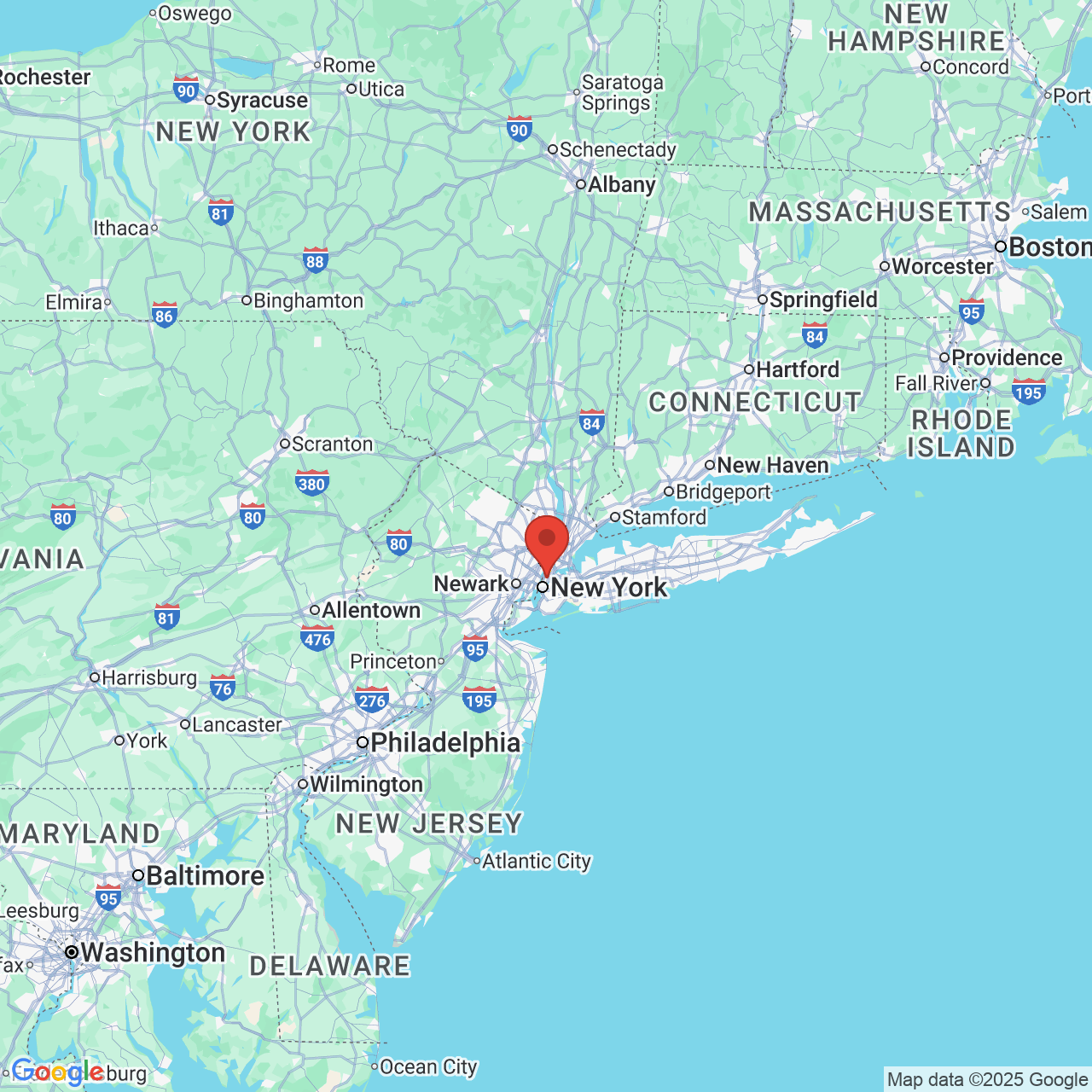 Google map image of our location in 590 Fifth Ave New York, NY