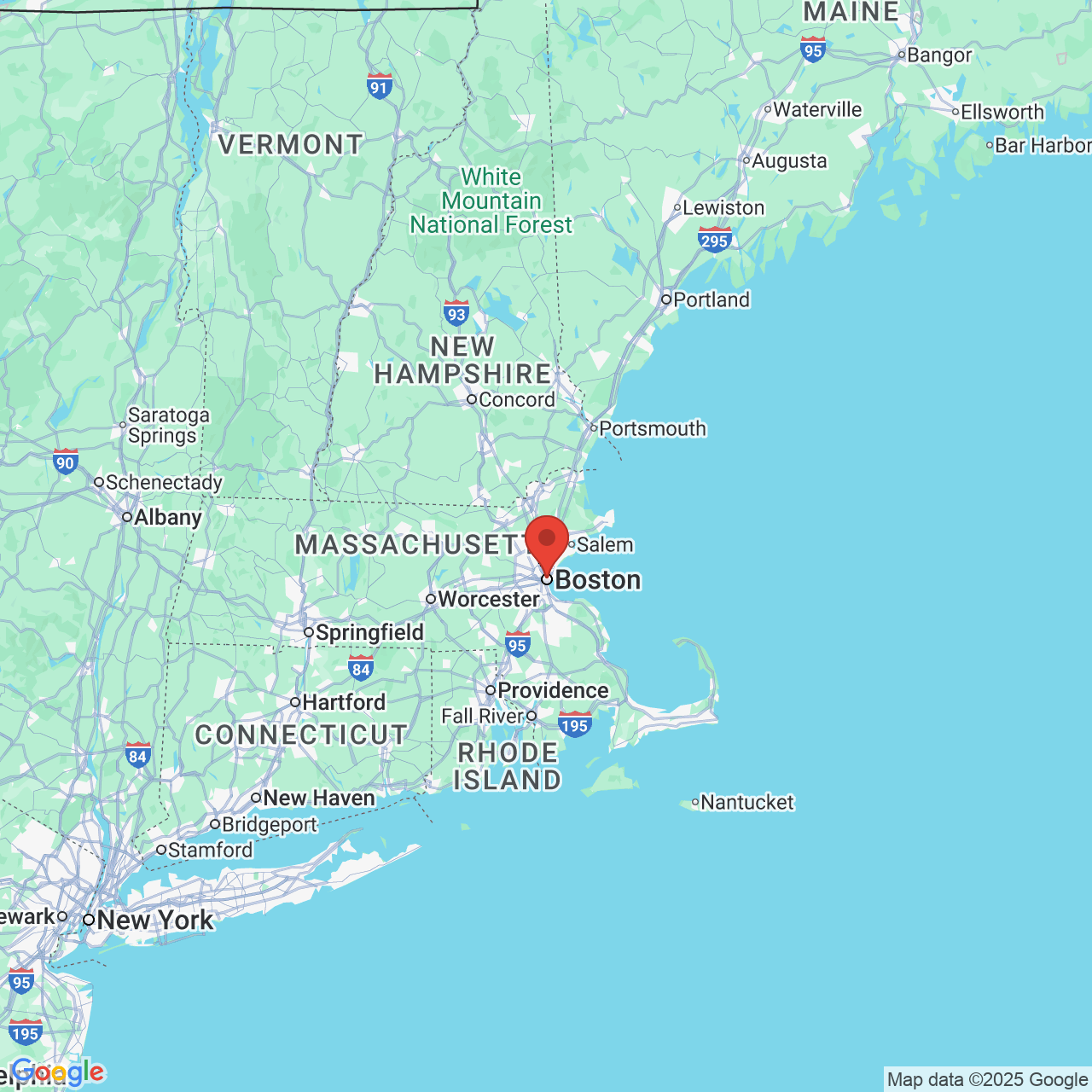 Google map image of our location in 75 State St Boston, MA